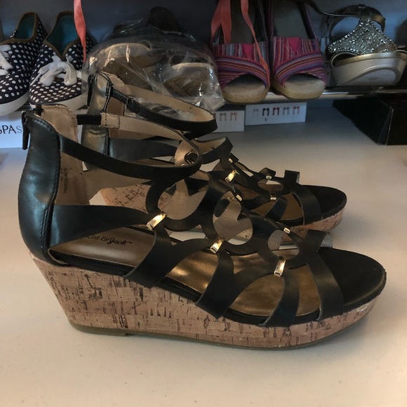 Cuuute Cat & Jack Wedges Sz 5 - Picture 3 of 6